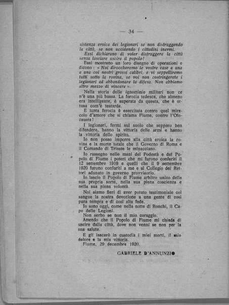 L'assasinio di Fiume. Narrazione documentata delle giornate sanguinose del Natale fiumano